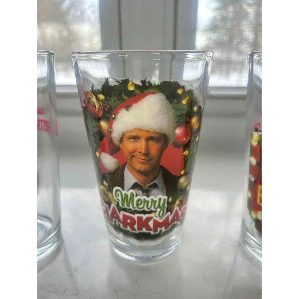 National Lampoon Christmas Vacation‎ Pint Glass Set 3pc Clark Griswold ICUP 16oz